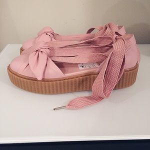 Fenty Puma By Rihanna Leather Bow Sandal